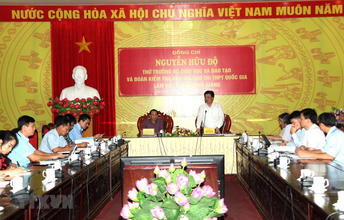 Kiểm tra công tác chuẩn bị thi THPT quốc gia 2019 tại Hà Giang