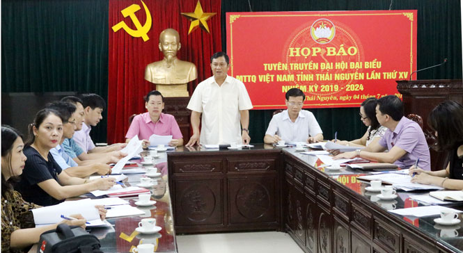 Họp báo tuyên truyền Đại hội đại biểu MTTQ tỉnh lần thứ XV 