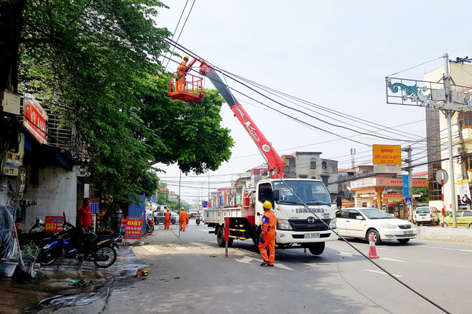 Đứt đường điện trung thế, ảnh hưởng tới hơn 10 nghìn khách hàng 