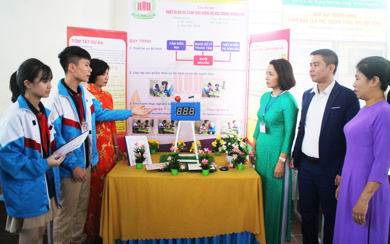 TP Thái Nguyên: 50 dự án tham gia Cuộc thi khoa học kỹ thuật dành cho học sinh THCS