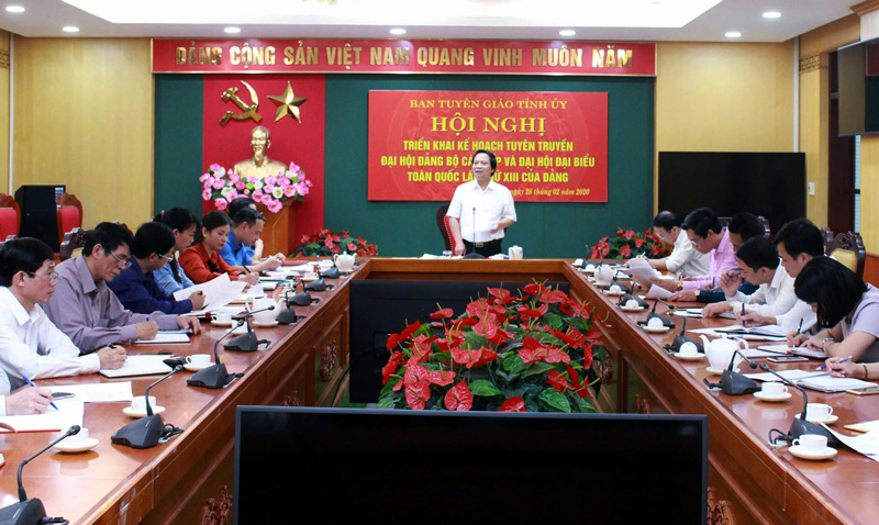 Triển khai kế hoạch tuyên truyền đại hội đảng bộ các cấp