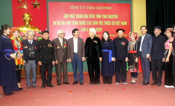 Gặp mặt Đoàn đại biểu tỉnh dự Đại hội đại biểu toàn quốc các dân tộc thiểu số