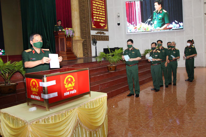 Quân khu 1: 100% cử tri tham gia bầu cử, đảm bảo nhanh gọn, đúng luật, an toàn