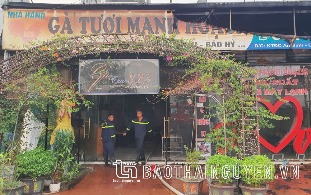 TP. Phổ Yên: Kịp thời khống chế vụ cháy tại Khu tái định cư An Thái Bình
