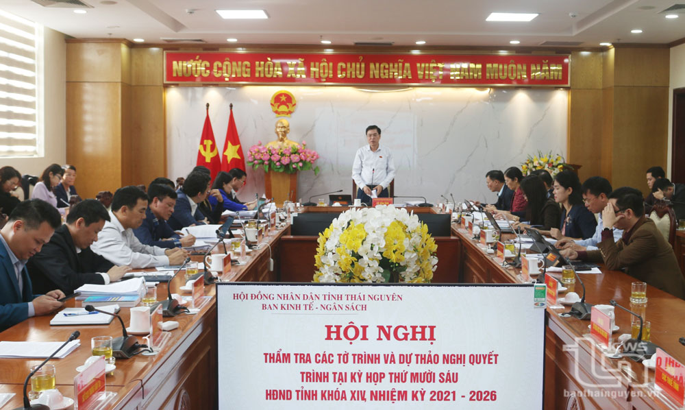 Ban Kinh tế -Ngân sách HĐND tỉnh: Thẩm tra 16 báo cáo, tờ trình, dự thảo nghị quyết