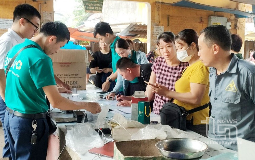 TP. Thái Nguyên: 90% tiểu thương được trang bị mã QR trong thanh toán