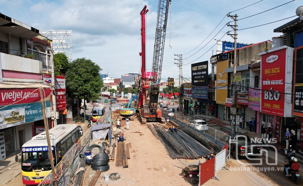 TP. Thái Nguyên: Tổ chức giao thông tạm thời tại một số tuyến đường