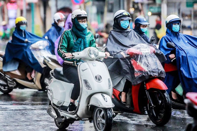 Ngày 3/1, không khí lạnh bắt đầu gây mưa rét ở Bắc Bộ, Bắc Trung Bộ