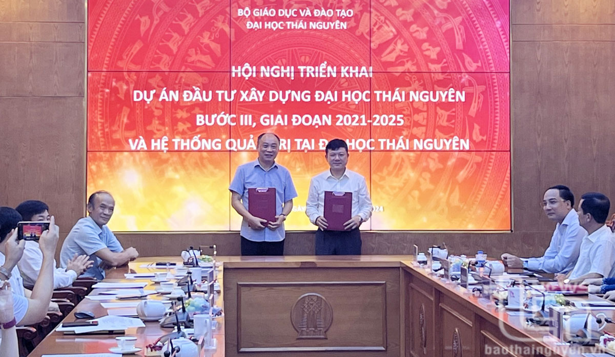 Hợp tác triển khai Dự án đầu tư xây dựng Đại học Thái Nguyên bước 3