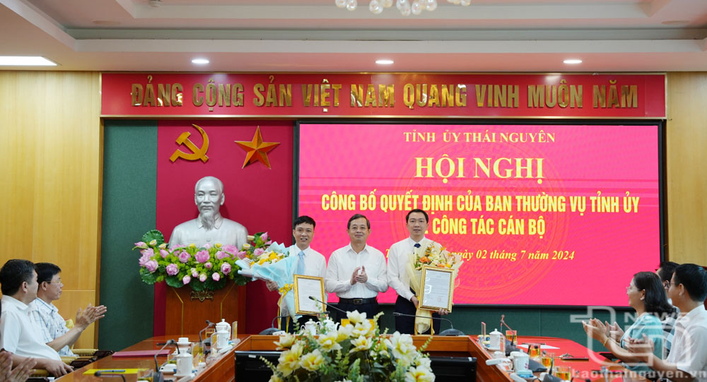 Tỉnh ủy Thái Nguyên: Công bố quyết định về công tác cán bộ