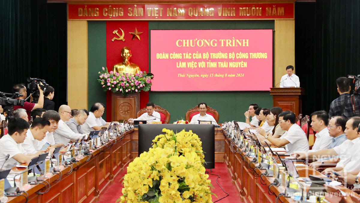 Bộ trưởng Nguyễn Hồng Diên: Thái Nguyên có vị trí địa kinh tế thuận lợi