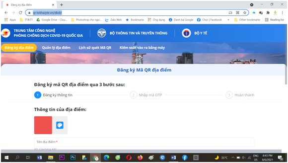 Hướng dẫn tạo và khai báo check in bằng mã QR Code