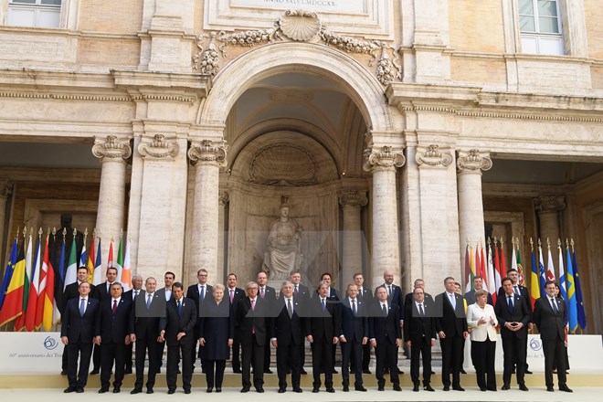 Lãnh đạo EU ký Tuyên bố Rome cam kết hướng tới tương lai không có Anh