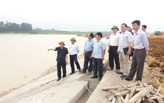Kiểm tra hiện trạng đê, kè trước mùa mưa bão