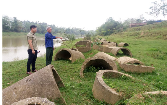 Dở dang công trình kè xóm Soi