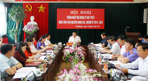 Thống nhất nội dung kỳ họp thứ 5, HĐND tỉnh khóa XIII