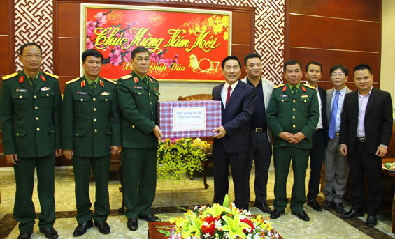 Lãnh đạo tỉnh thăm, chúc Tết các đơn vị