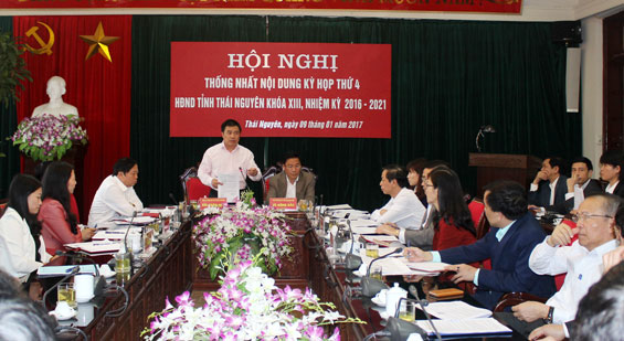 Thống nhất nội dung, công tác chuẩn bị cho kỳ họp thứ 4, HĐND tỉnh