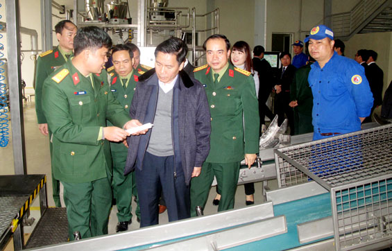 Lãnh đạo UBND tỉnh kiểm tra sản xuất công nghiệp đầu năm