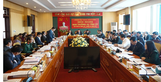 Hội nghị Ban thường vụ Tỉnh ủy lần thứ 20: Thảo luận, quyết định nhiều nội dung quan trọng