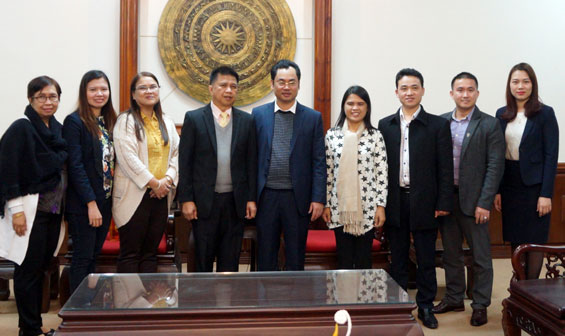 UBND tỉnh: Tiếp Đoàn đại biểu Đại học Tổng hợp Southern Luzon