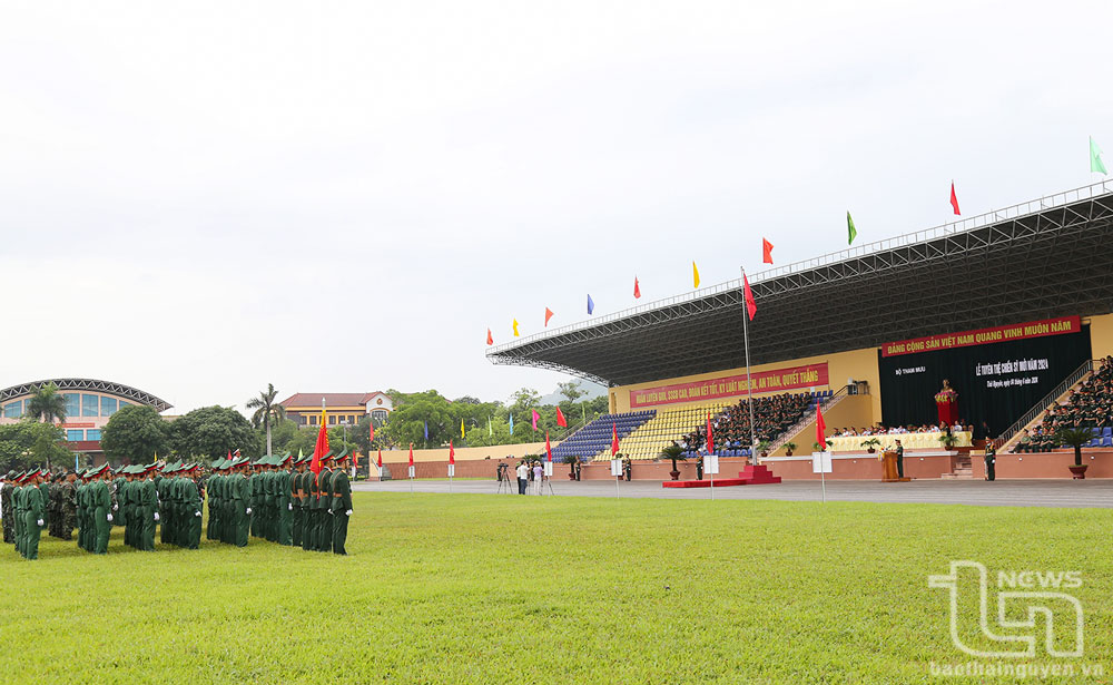 Bộ Tham mưu Quân khu 1: Tổ chức Lễ tuyên thệ chiến sĩ mới năm 2024