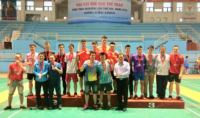 7 bộ huy chương được trao cho Giải cầu lông 