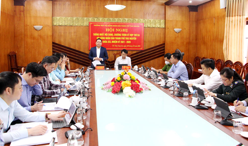 HĐND T.P Thái Nguyên: Thống nhất nội dung chương trình kỳ họp cuối năm