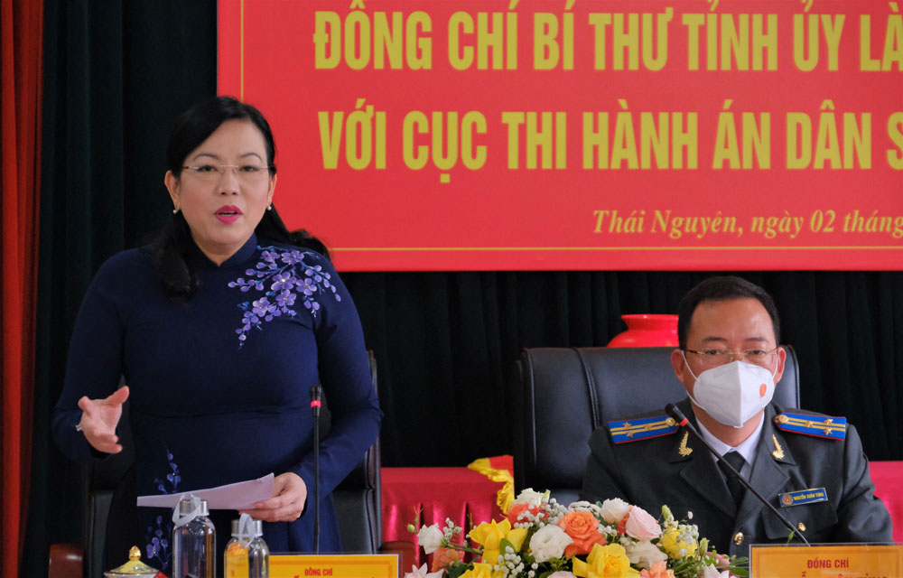 Đồng chí Bí thư Tỉnh ủy nhất trí với các đề nghị của Cục Thi hành án dân sự