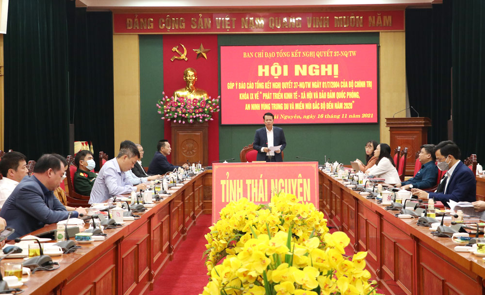 Đóng góp ý kiến vào dự thảo báo cáo tổng kết Nghị quyết 37-NQ/TW