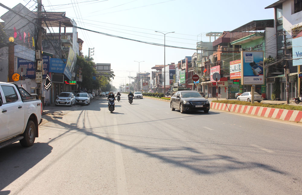 Lắp đặt biển cấm trên một số tuyến đường thuộc T.P Thái Nguyên