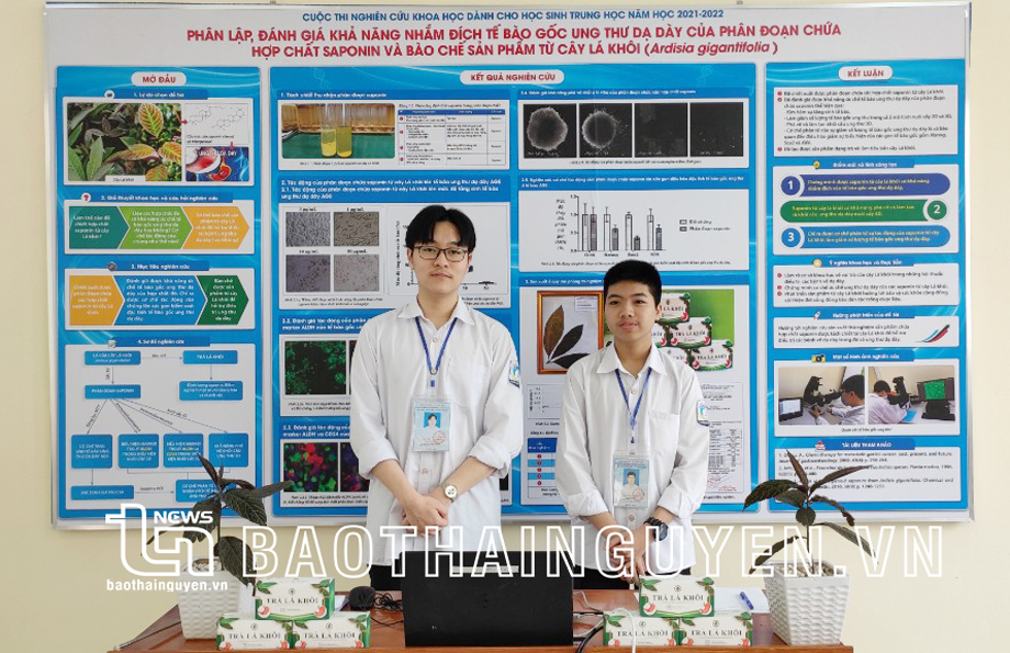 Thái Nguyên: Đoạt 2 giải Nhất tại Cuộc thi khoa học kỹ thuật cấp Quốc gia