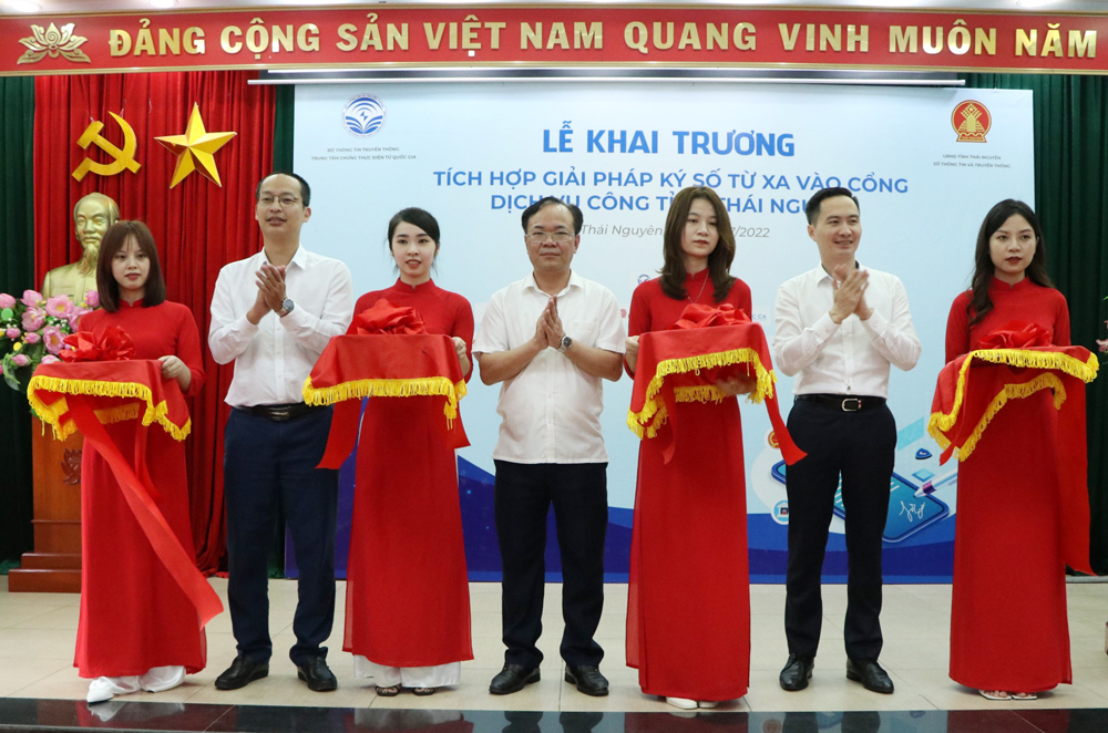 Thái Nguyên tích hợp giải pháp ký số từ xa vào cổng dịch vụ công
