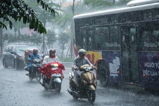 Ngày 15/9: Nhiều khu vực có mưa dông, cục bộ mưa to vào chiều tối