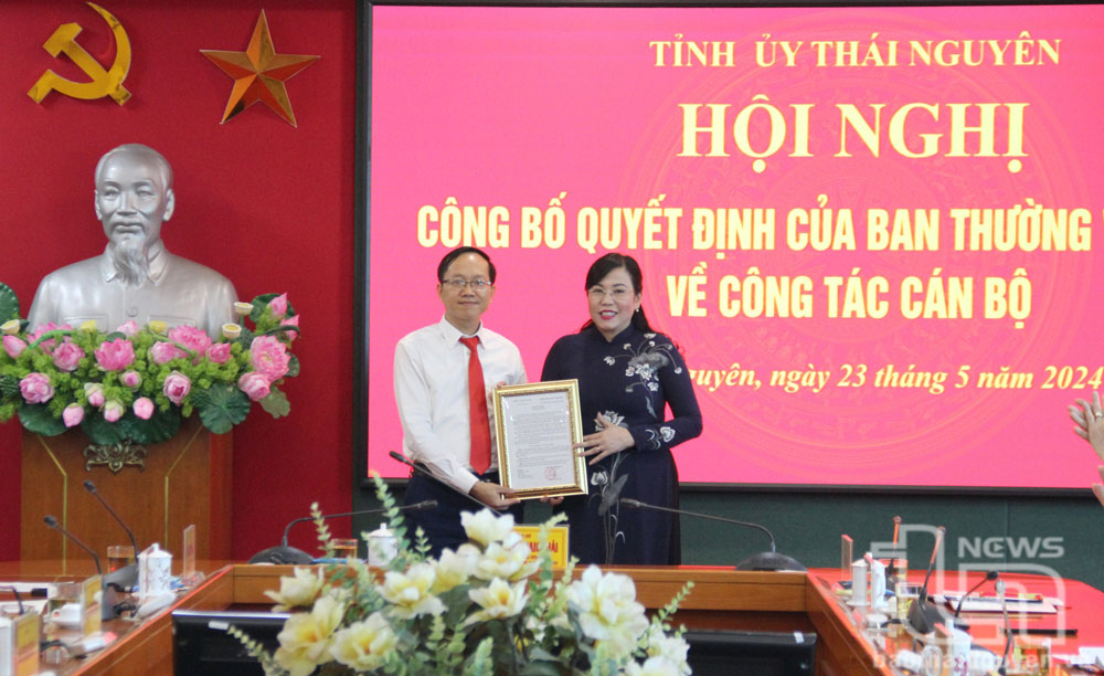 Đồng chí Đặng Anh Tuấn giữ chức Phó Trưởng Ban Nội chính Tỉnh ủy Thái Nguyên