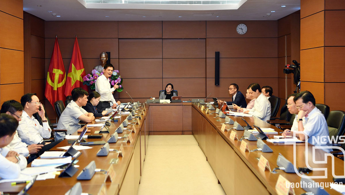 Kỳ họp thứ 7, Quốc hội khóa XV: Đoàn Thái Nguyên tích cực thảo luận, đóng góp ý kiến tại tổ