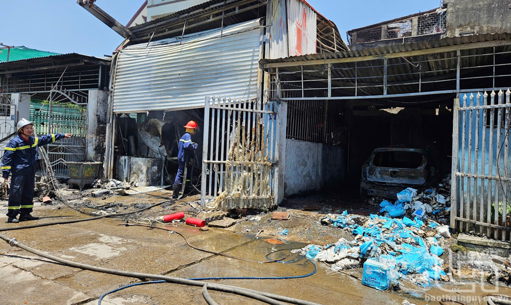 Vụ cháy tại TP. Thái Nguyên: Ước tính thiệt hại gần 2 tỷ đồng