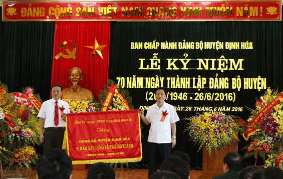 Định Hóa: Kỷ niệm 70 năm Ngày thành lập Đảng bộ huyện