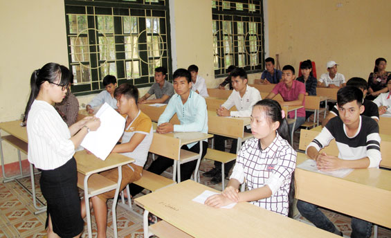 98,94% số thí sinh làm thủ tục dự thi