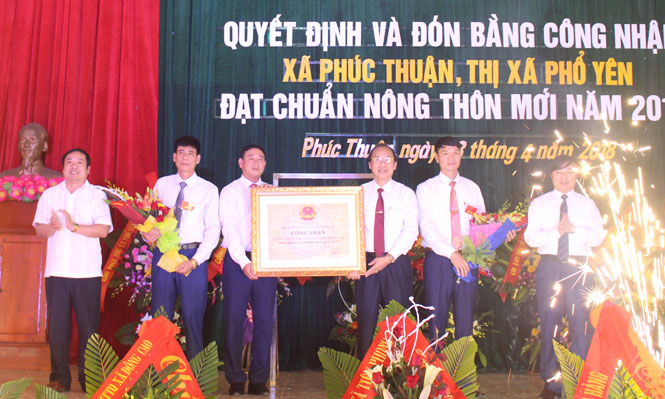 Xã Phúc Thuận: Đón Bằng công nhận đạt chuẩn nông thôn mới 