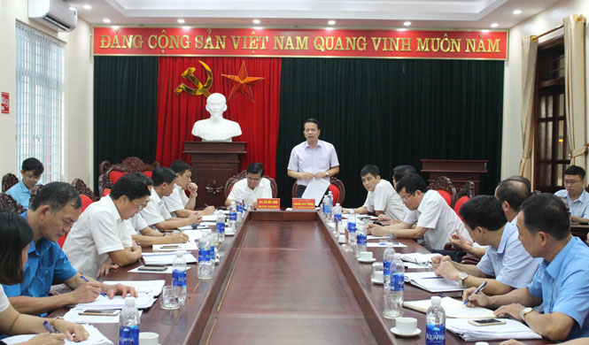 Lãnh đạo tỉnh làm việc với huyện Phú Bình 