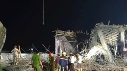 Hải Phòng: Sập giàn giáo khiến một người chết, nhiều người bị thương