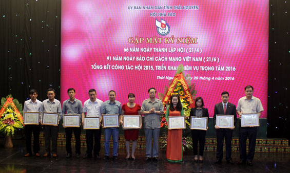 Hội nhà báo Tỉnh Thái Nguyên: Gặp mặt kỷ niệm 66 năm Ngày thành lập Hội Nhà báo Việt Nam