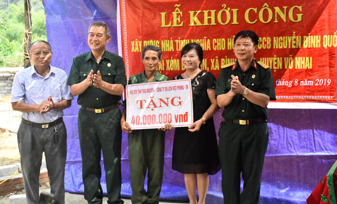 Khởi công Nhà tình nghĩa cho hội viên cựu chiến binh 