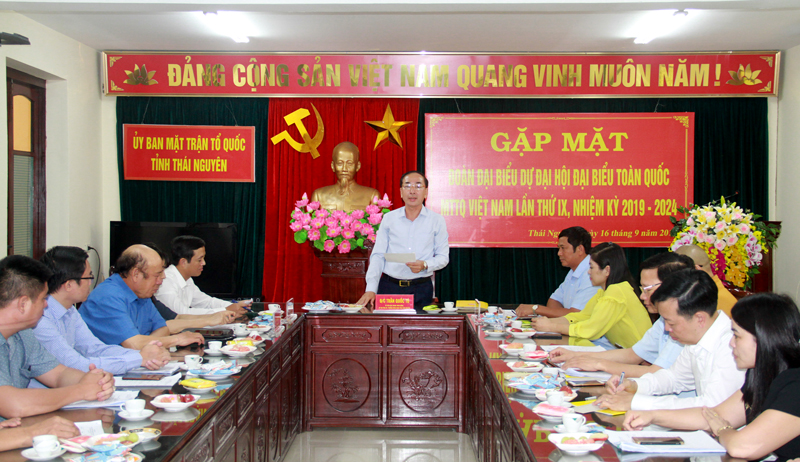 Gặp mặt Đoàn đại biểu tham dự Đại hội MTTQ toàn quốc 