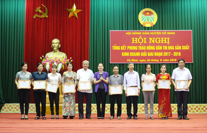 Võ Nhai hàng nghìn lượt hộ nông dân sản xuất kinh doanh giỏi các cấp