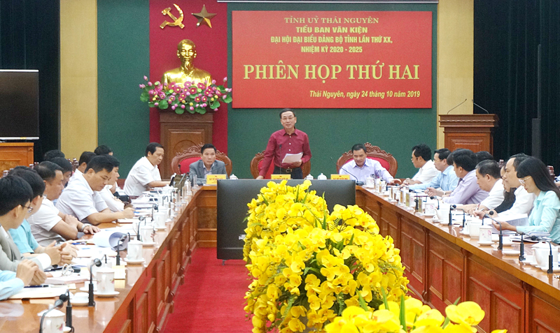 Tiểu ban Văn kiện cho ý kiến vào Dự thảo đề cương chi tiết Báo cáo chính trị