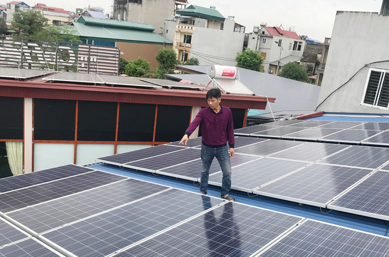 Nhiều hộ dân sử dụng điện năng lượng mặt trời