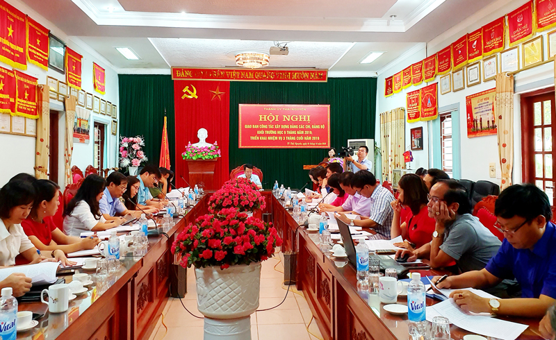 Giao ban công tác xây dựng Đảng: Cách làm mới ở Đảng bộ T.P Thái Nguyên