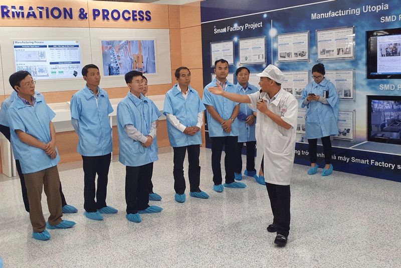 Nắm bắt tình hình sản xuất, kinh doanh tại Samsung Thái Nguyên